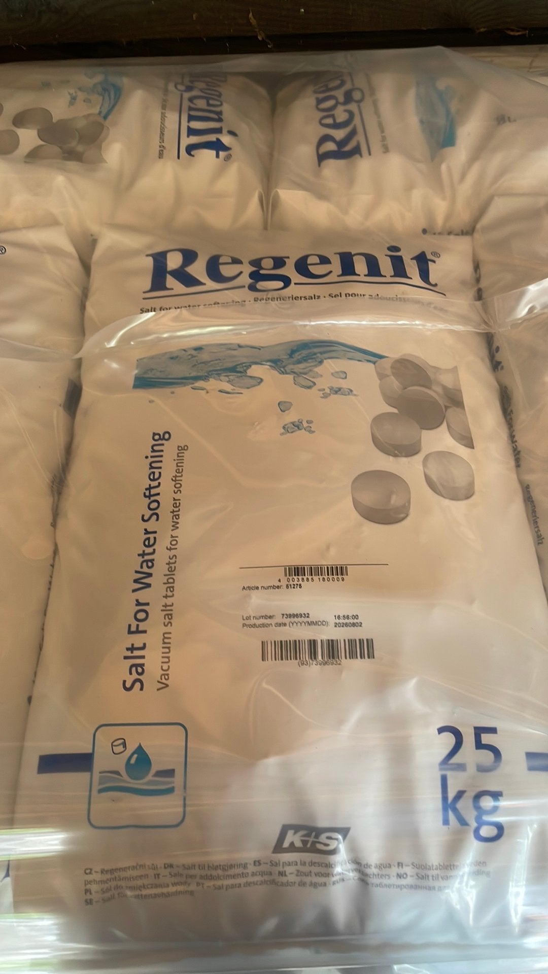 Regenit zouttabletten voor de waterontharder, Ophalen, Nieuw