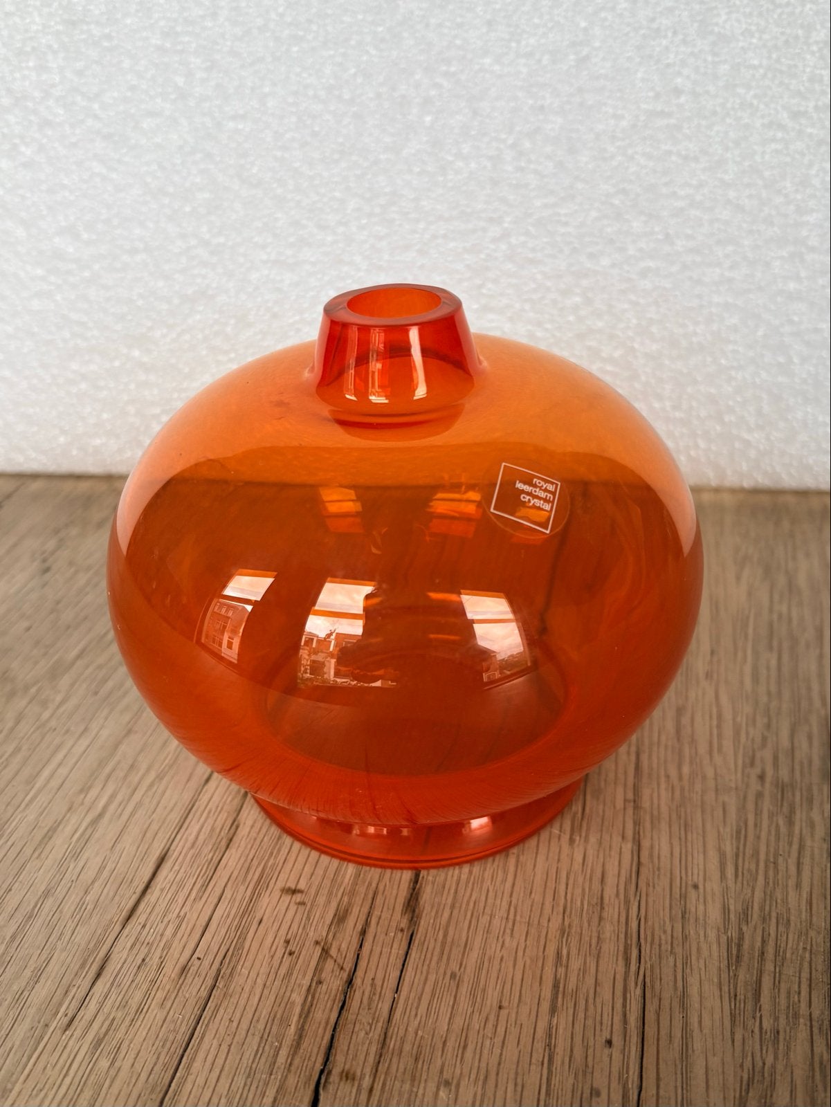 Oranjevaasje "Beatrix 75 jaar" Royal Leerdam Crystal, Ophalen of Verzenden