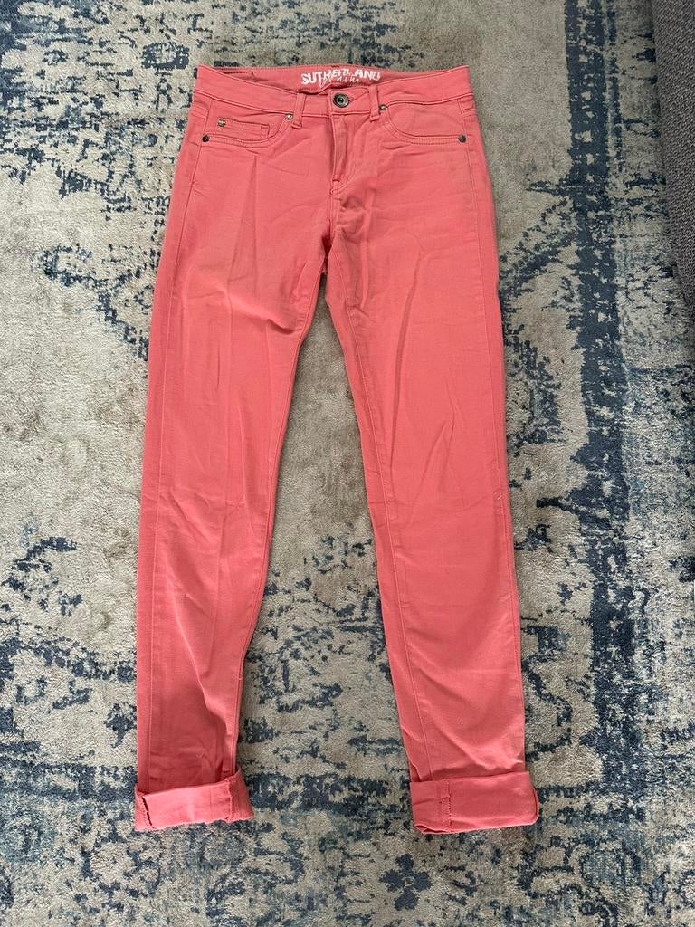 Nieuwe koraal roze skinny broek Sutherland maat XS, Nieuw, Ophalen of Verzenden, Roze, Maat 34 (XS) of kleiner