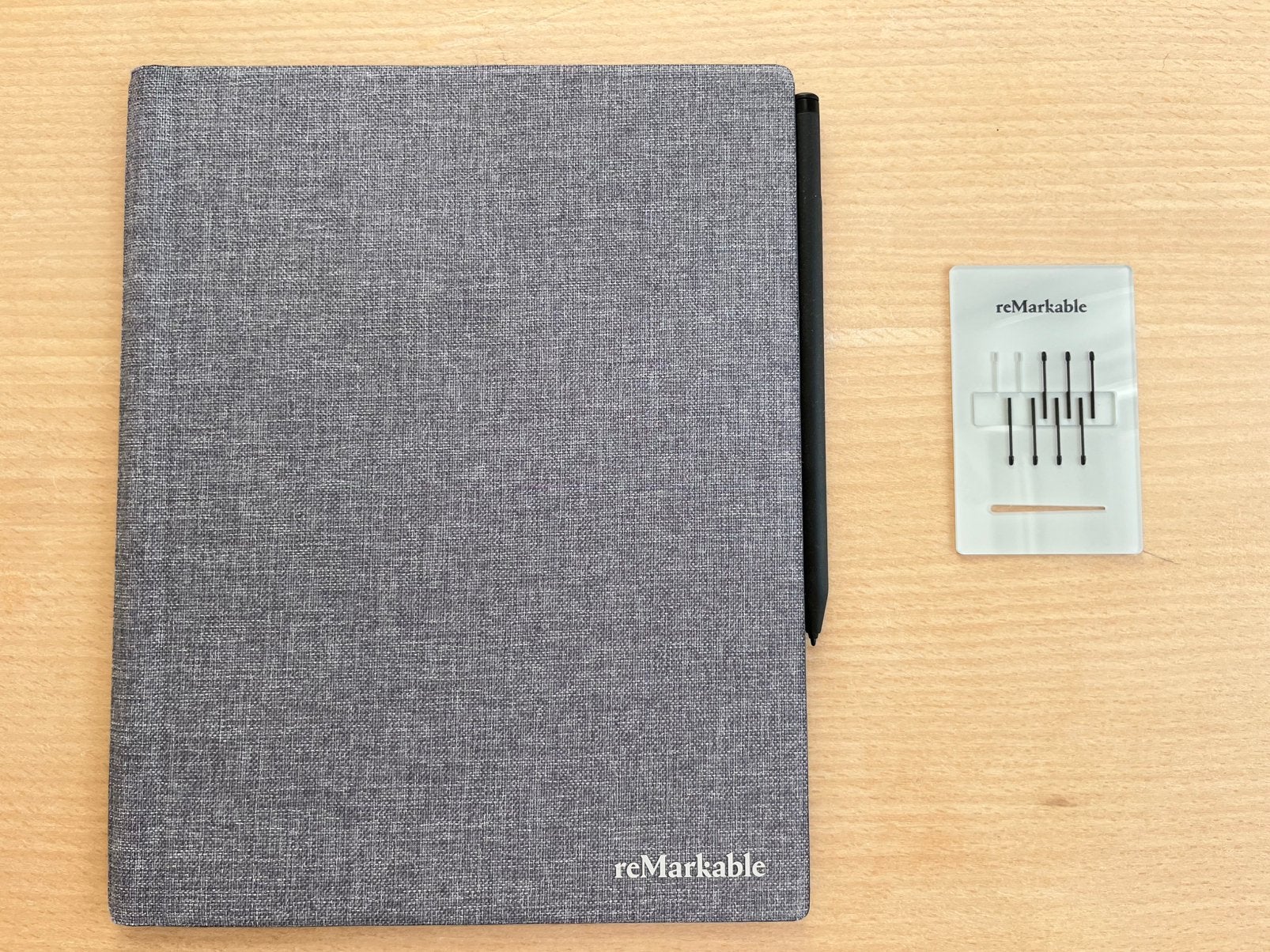 reMarkable 2 met Marker Plus, extra penpunten en flip case, Computers en Software, Ophalen of Verzenden, Zo goed als nieuw