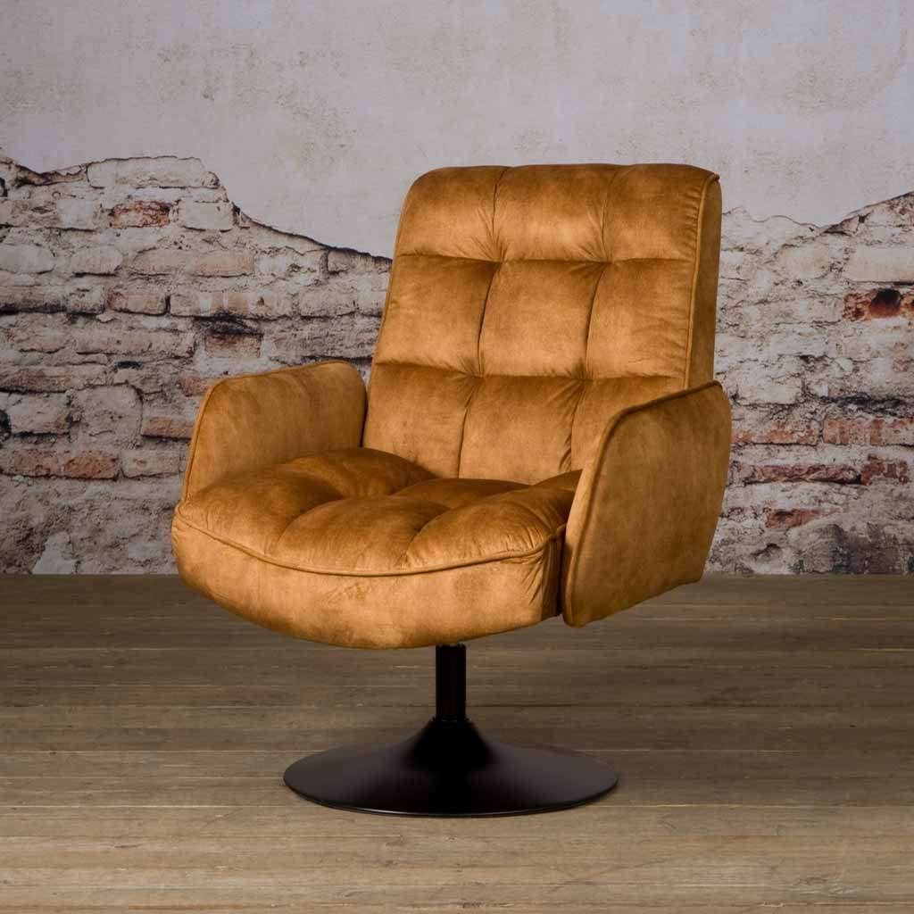 ACTIE Draaibare Fauteuil Tropea Div Kleuren Gratis Bezorgd 4, Draaibare fauteuil stof adore yellow dark green dark grey, Nieuw