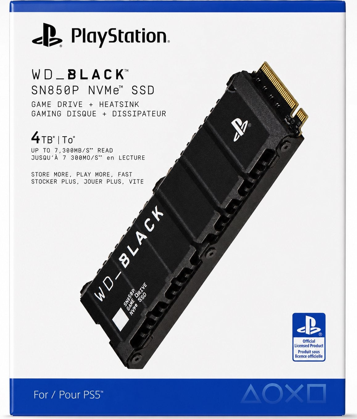 WD BLACK SN850P NVMe SSD 4TB voor PS5, Ophalen, Nieuw, Overige typen, PlayStation 5