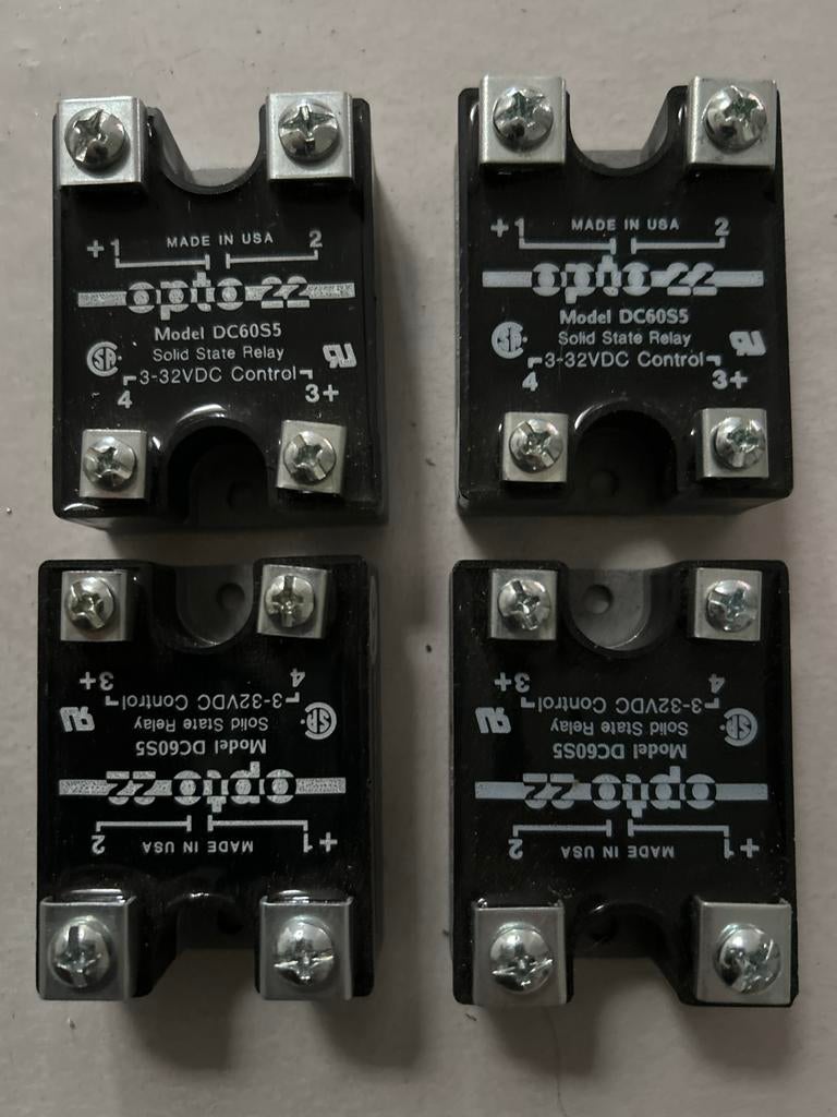 4 stuks Opto 22 DC60S5 Solid State Relais - 3-32VDC Control, Ophalen of Verzenden, Nieuw