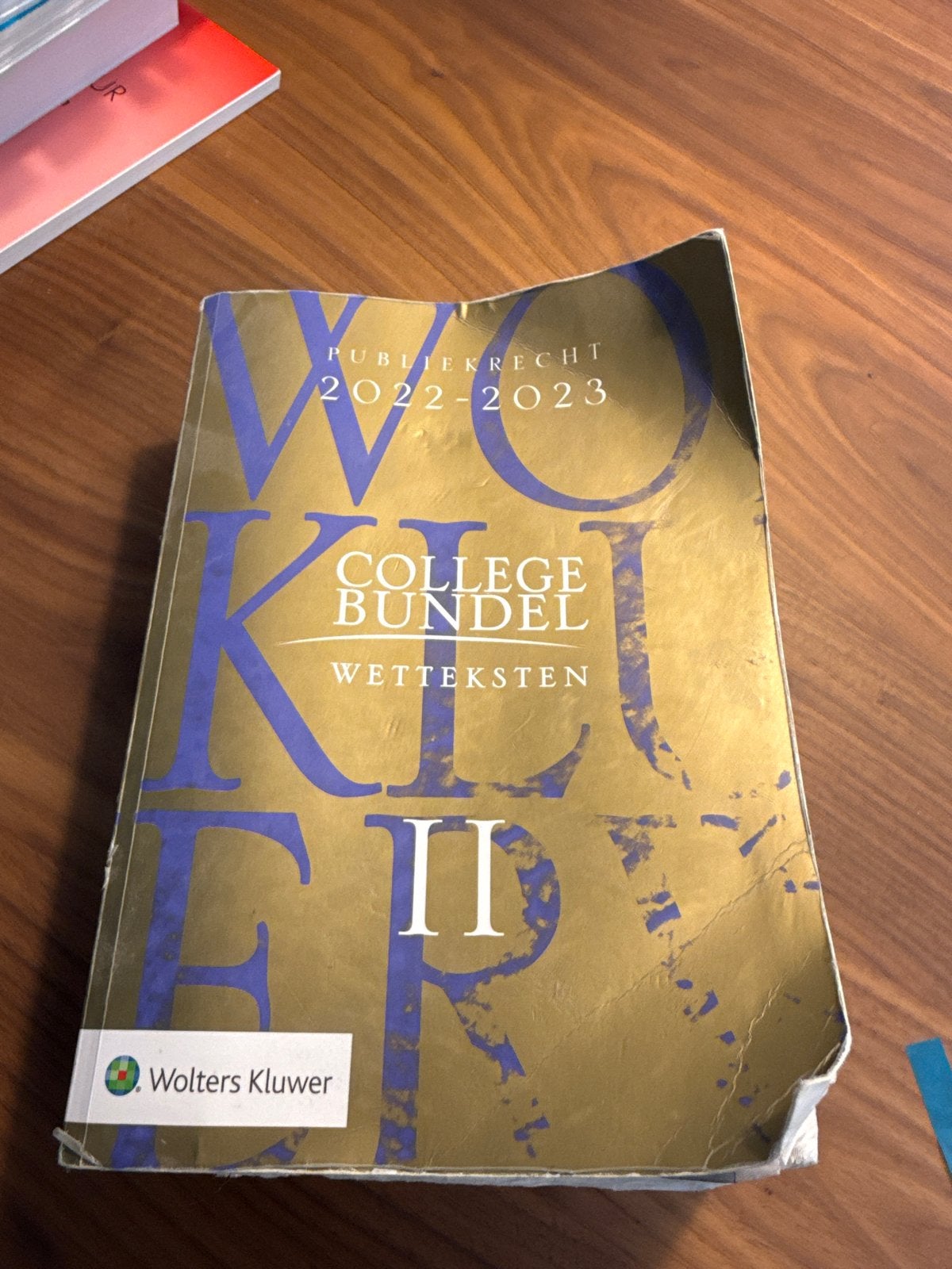 Wolters Kluwer Collegebundel 2022-2023 Publiekrecht, Ophalen of Verzenden, Gamma, Gelezen, WO