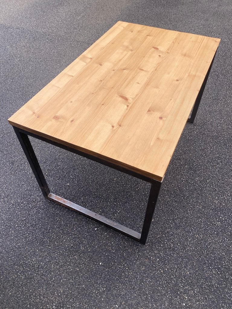 Bureau industrieel design, Huis en Inrichting, Bureaus, Ophalen, Gebruikt, Hout, Schoolbureau