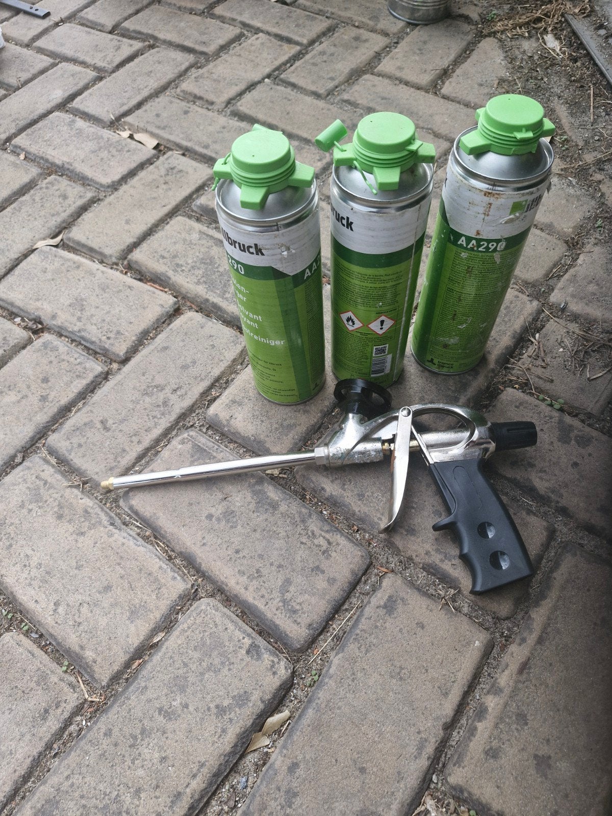 Kitspuit met 3 bussen PU pistoolreiniger, Ophalen of Verzenden, Nieuw, Kitspuit, Overige merken