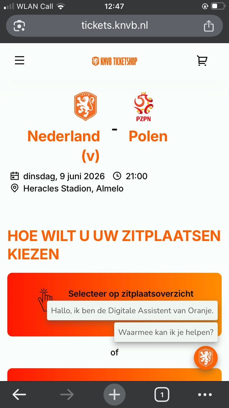 Wedstrijd oranje leeuwinnen 9 juni, Twee personen, Juni