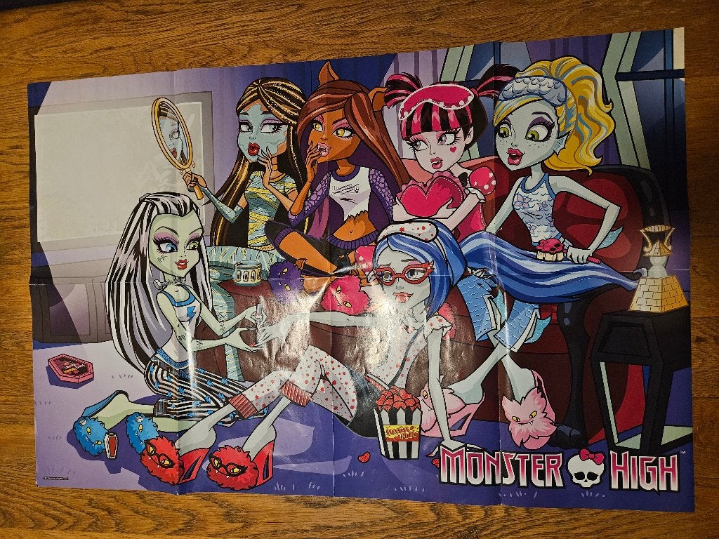Originele Monster High Poster "Dead Tired" (2011), Verzamelen, Rechthoekig Liggend, Ophalen of Verzenden, Zo goed als nieuw, A1 t/m A3