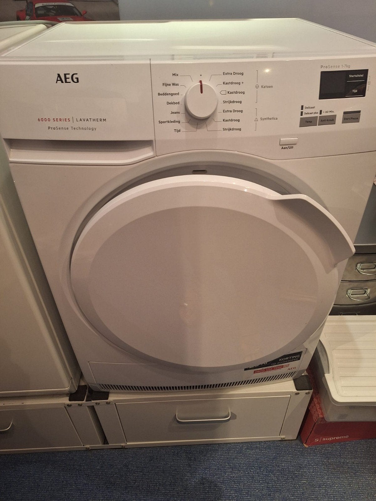 Aeg droger lavatherm 6000 series, Witgoed en Apparatuur, Wasdrogers, 6 tot 8 kg, Ophalen, Condens, 85 tot 90 cm