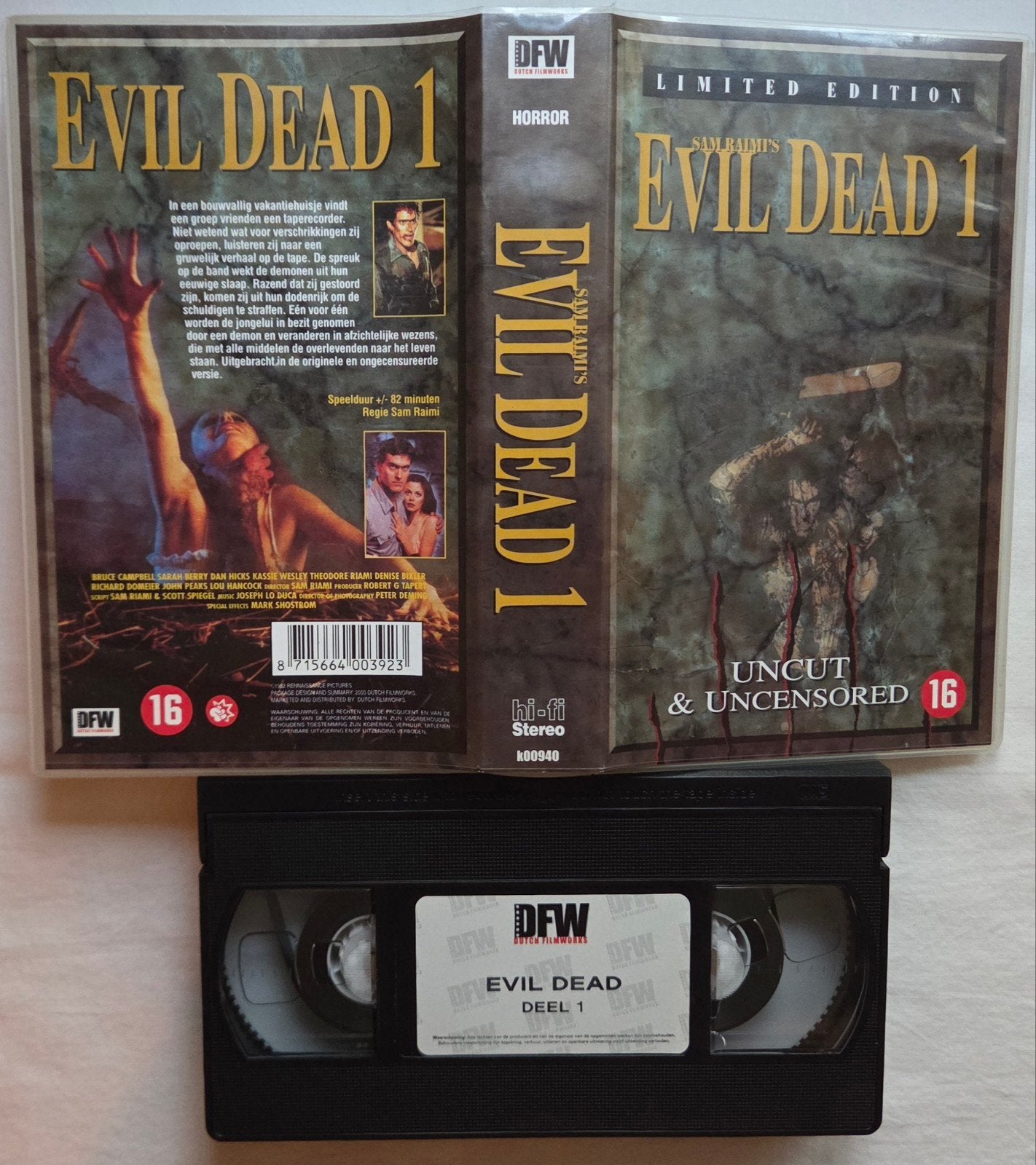 Evil Dead VHS Horror, Vanaf 16 jaar, Ophalen of Verzenden, Gebruikt, Horror
