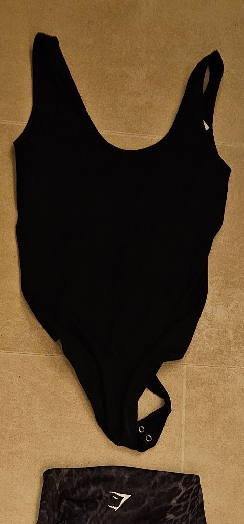 Primark zwarte rib body maat 38 m, Kleding | Dames, Verzenden, Zwart, Body of Korset
