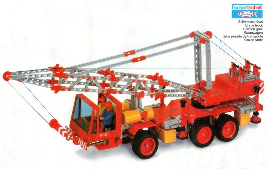 Fischer Technik Kraanwagen 39084, Ophalen of Verzenden, Gebruikt