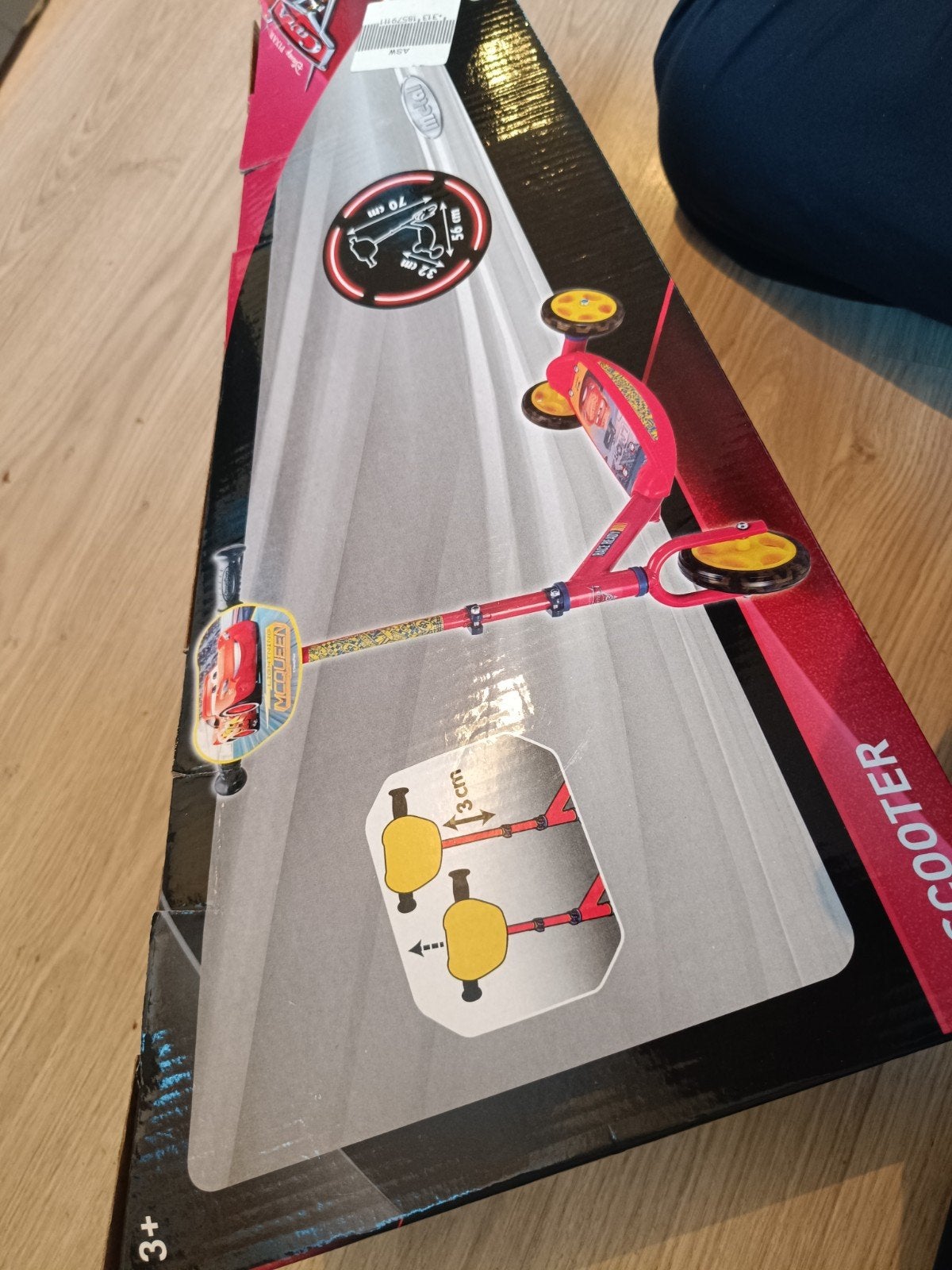 cars smoby step 3 wielen hoogte verstelbaar nieuw, Fietsen en Brommers, Nieuw, Ophalen of Verzenden, A, Gewone step