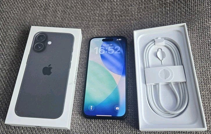 iPhone 16 Zwart 128GB, Telecommunicatie, Mobiele telefoons | Apple iPhone, Ophalen, 128 GB, Zwart, IPhone 16
