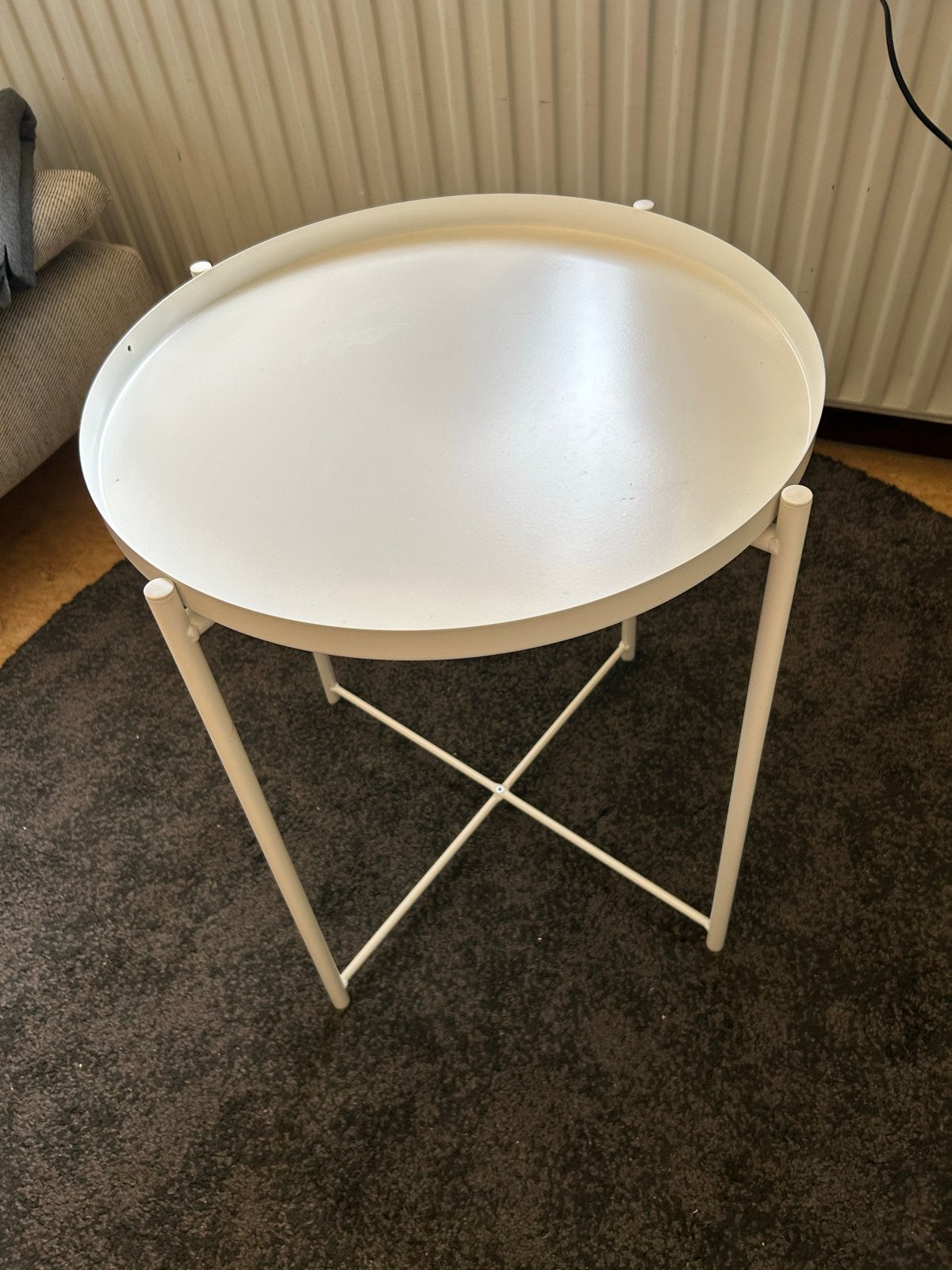 IKEA Gladom Salontafel met dienblad, wit, Huis en Inrichting, Ophalen, 50 – 75, Minder dan 50 cm, Gebruikt