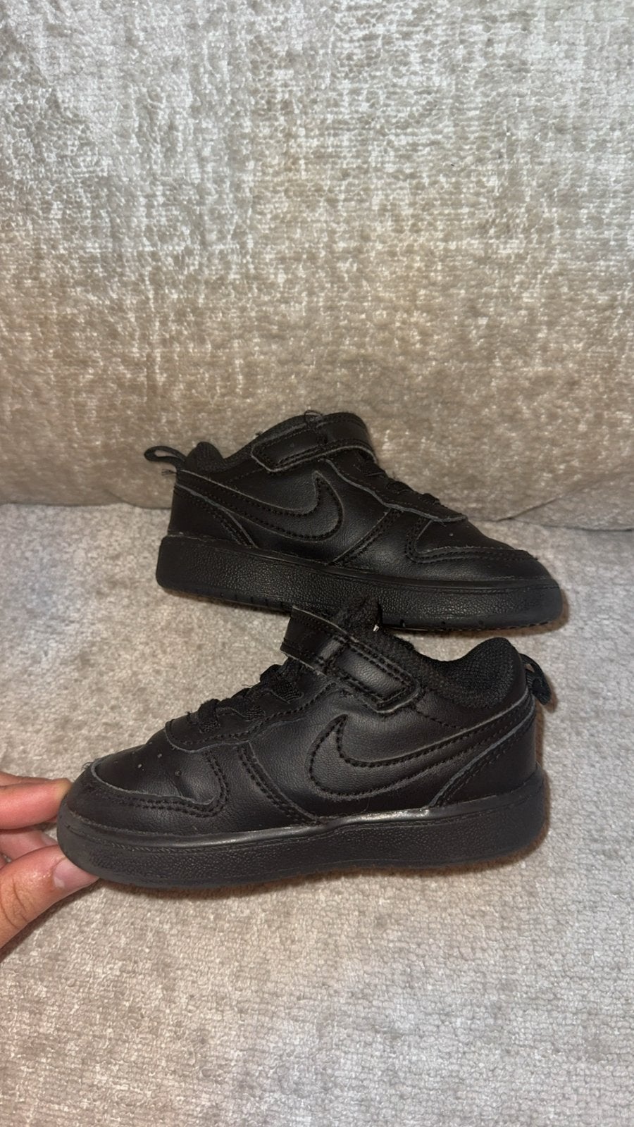 Nike Court Borough Low 2 Baby/Peuter Schoenen Zwart, Ophalen of Verzenden, Zo goed als nieuw, Jongetje of Meisje, Schoentjes