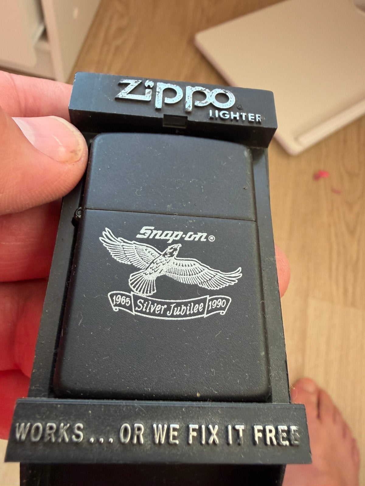 2x Zippo met Snap-on reclame, Ophalen of Verzenden, Zo goed als nieuw