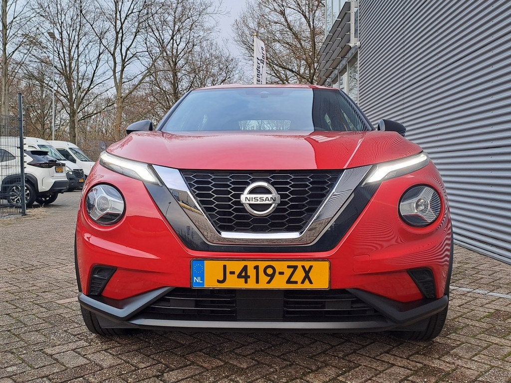 Nissan Juke 1.0 DIG-T Visia | Airco | Cruise | Dab | Bluetoo, Auto's, Nissan, Voorwielaandrijving, 12 maanden, Stof, Euro 6