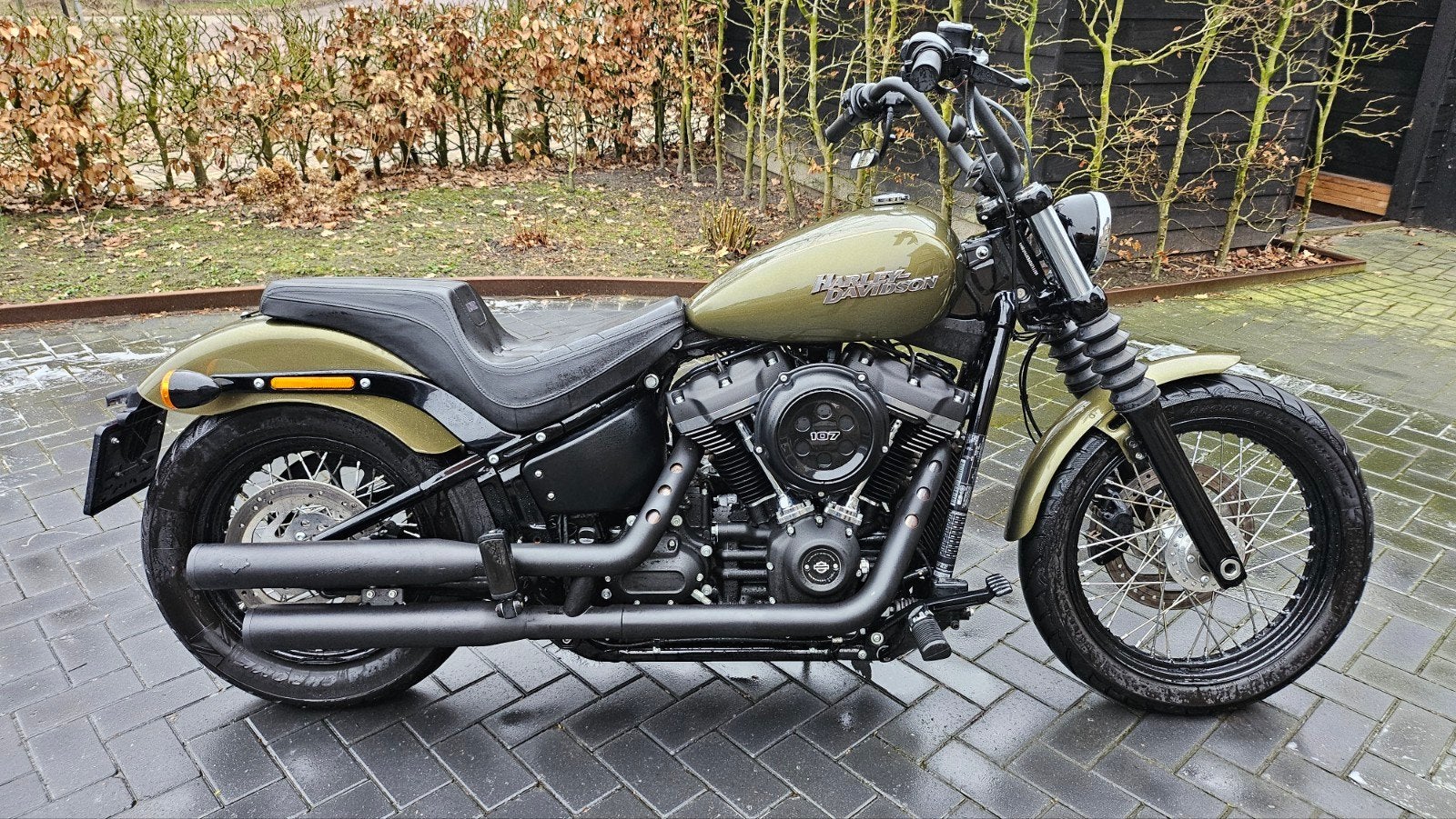 Harley Davidson FXBB Street Bob M8 107ci - 2018, Motoren, 2 cilinders, Occasion, Chopper, Handgeschakeld