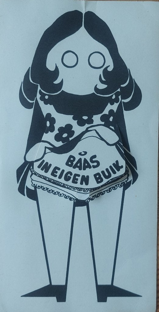 dolle mina kaart Baas in eigen buik, Boeken, Ophalen of Verzenden, Zo goed als nieuw, Nederland, Zie beschrijving