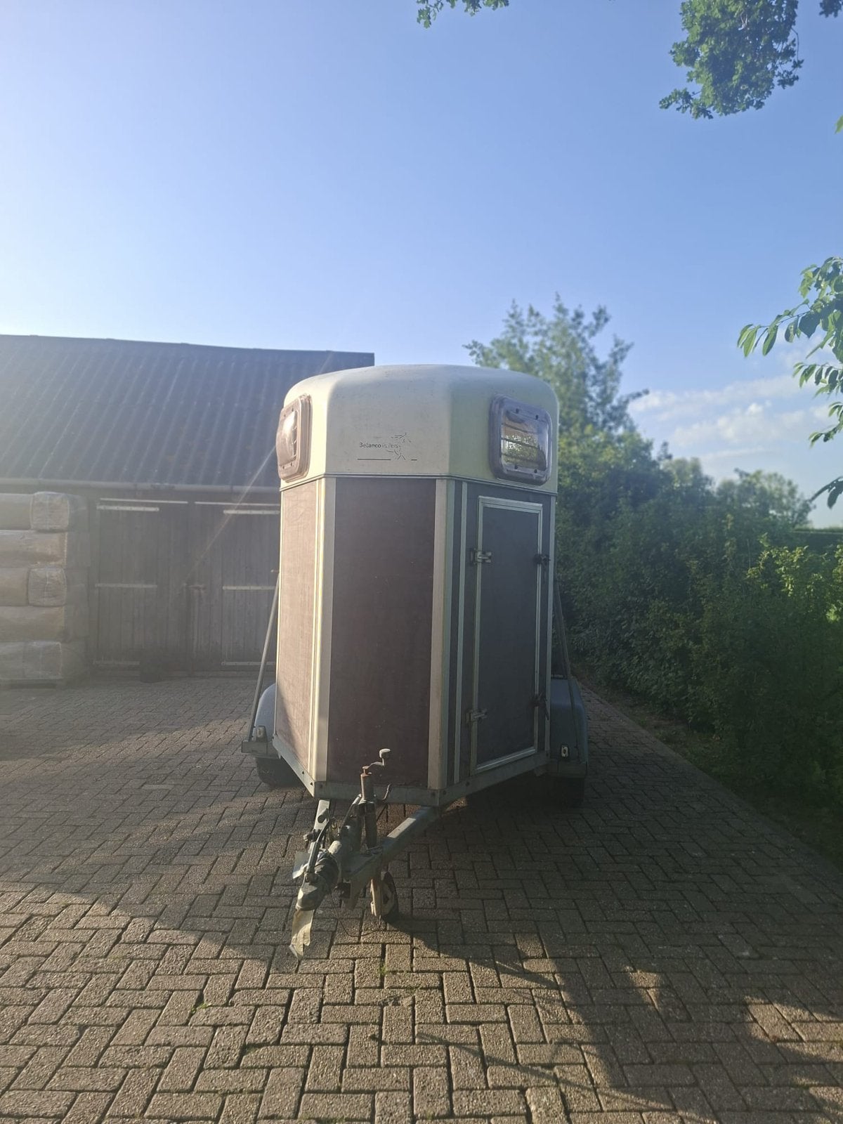 Hendra 2 Paards Trailer, Ophalen, Gebruikt, Hout, 2-paards trailer