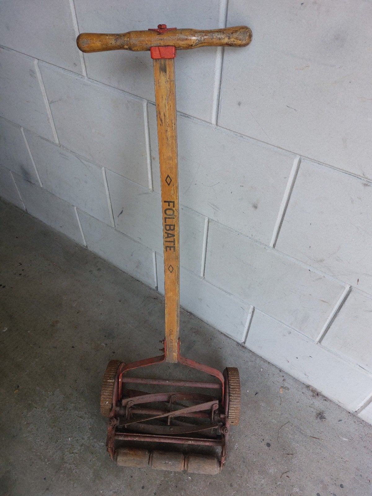 Antiek Vintage Grasmaaier Folbate, Tuin en Terras, Ophalen, Gebruikt