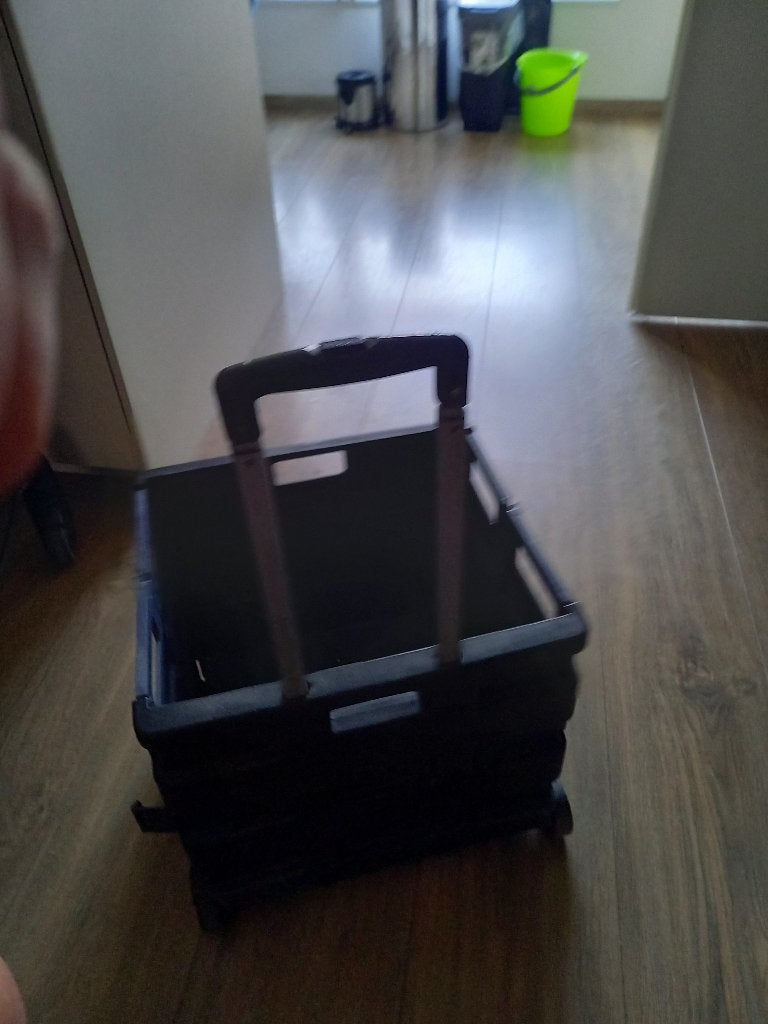 Opvouwbare winkelkratje op wielen, Doe-het-zelf en Verbouw, Kratten en Dozen, Ophalen, Opvouwbaar, Minder dan 35 cm, Minder dan 40 cm