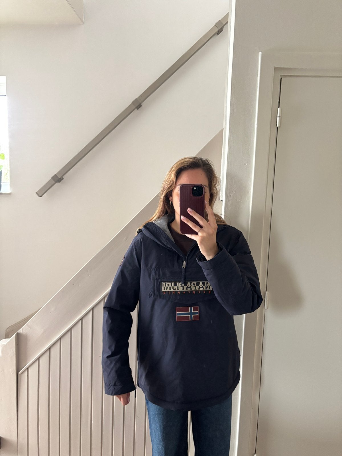 Napapijri gevoerde winterjas maat M, Ophalen of Verzenden, Nieuw, Maat 38/40 (M), Blauw