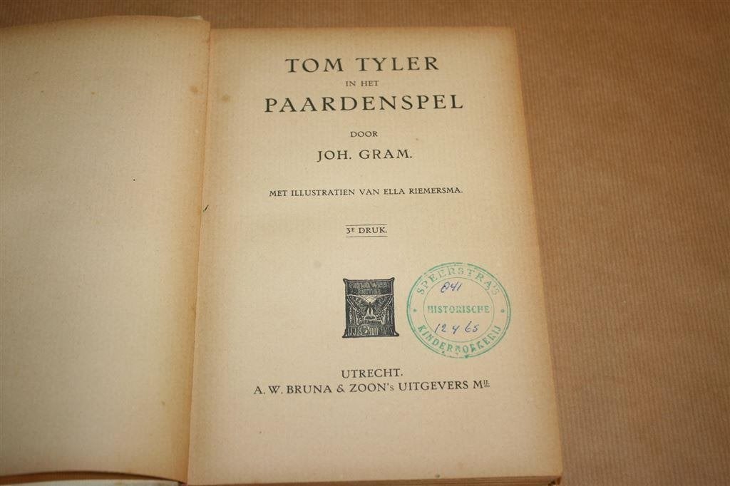 Tom Tyler in het paardenspel. Gram. Uitg. Kluitman 1922., Ophalen of Verzenden, Gelezen