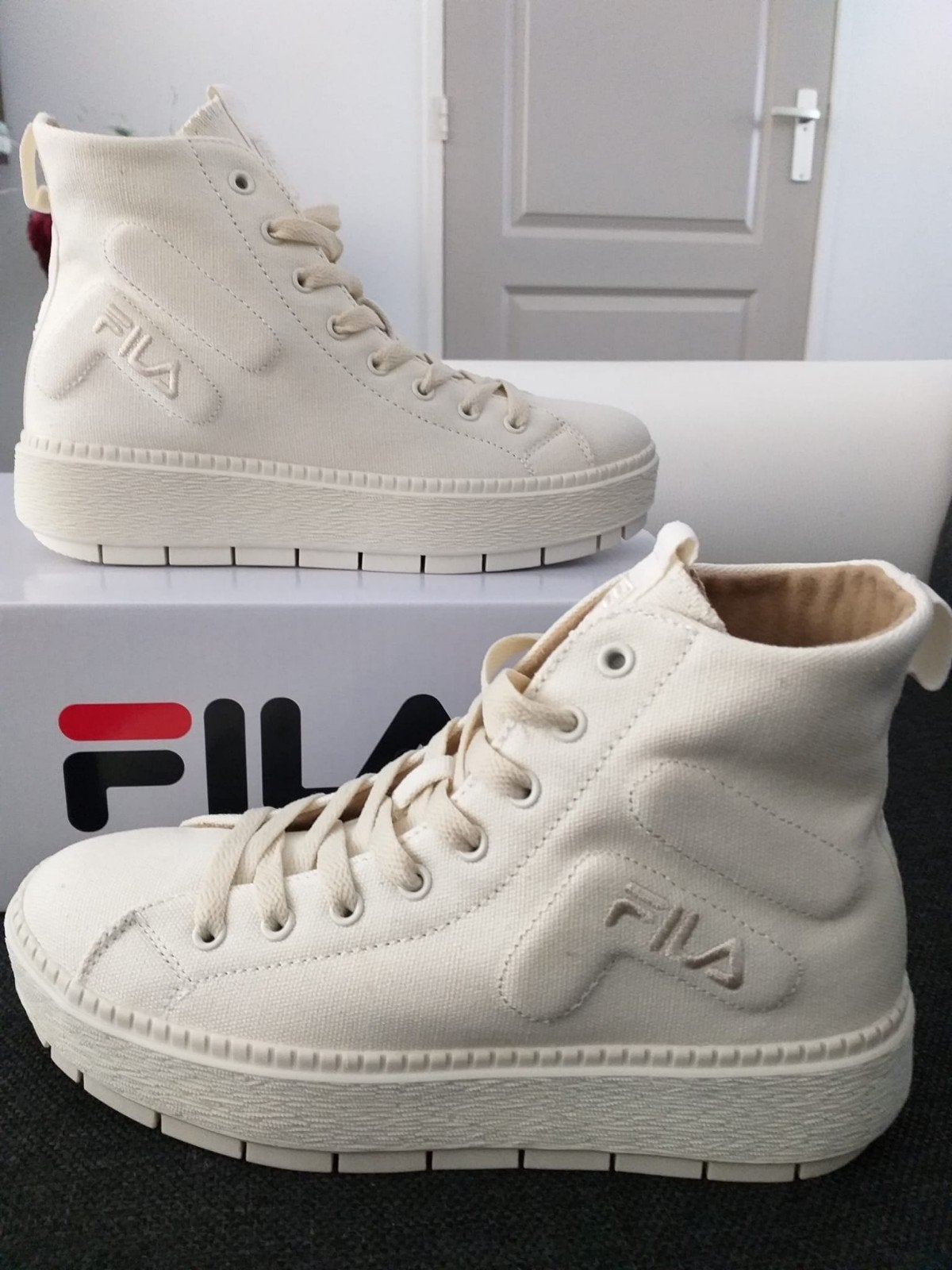 Fila Potenza Mid WMN Sneakers - Antique White - Maat 37, Wit, Nieuw, Ophalen of Verzenden, Sneakers of Gympen