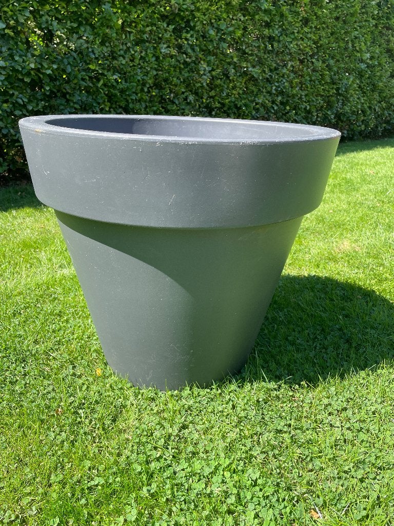 Grote elho donkergrijze bloempot, Ophalen, Kunststof, Gebruikt, 40 cm of meer