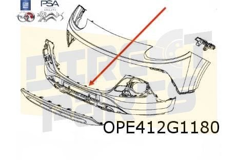 Opel Adam (1/13-9/19) Rocks voorbumper onder (te spuiten) Or, Auto-onderdelen, Carrosserie en Plaatwerk, -, -, Opel, Nieuw