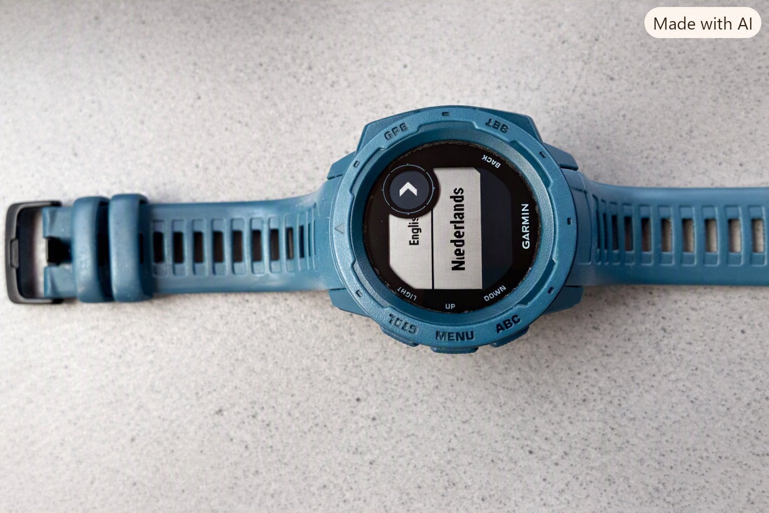 Garmin instinct incl oplader doos en instuctieboekjes, Stappen, Blauw, Ophalen of Verzenden, Waterdicht