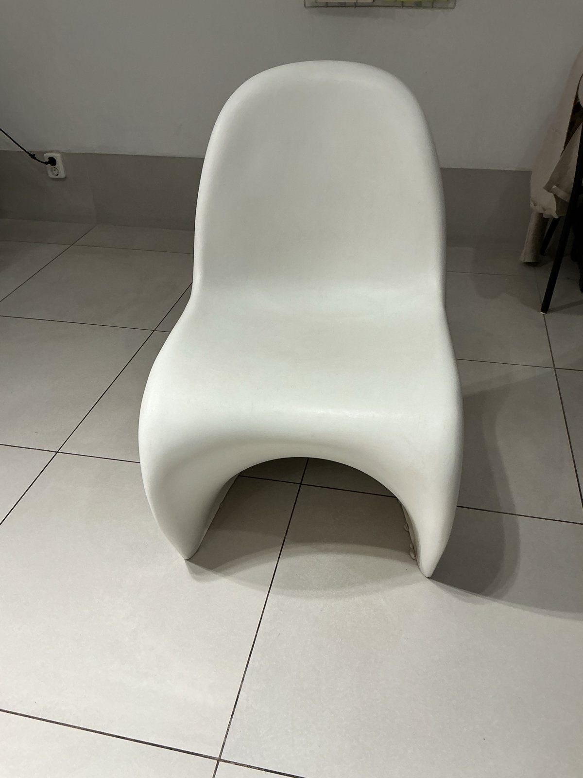 4x Witte Panton S-stoel - Verner Panton Design, Ophalen, Kunststof, Gebruikt, Wit