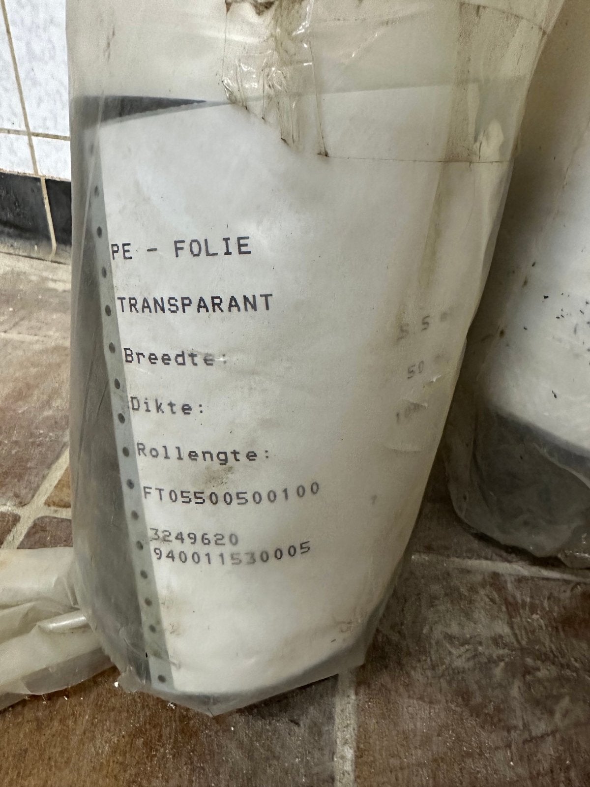 Nieuwe rol PE-Folie Transparant 500m2, Ophalen of Verzenden, Nieuw, 15 m² of meer, Folie