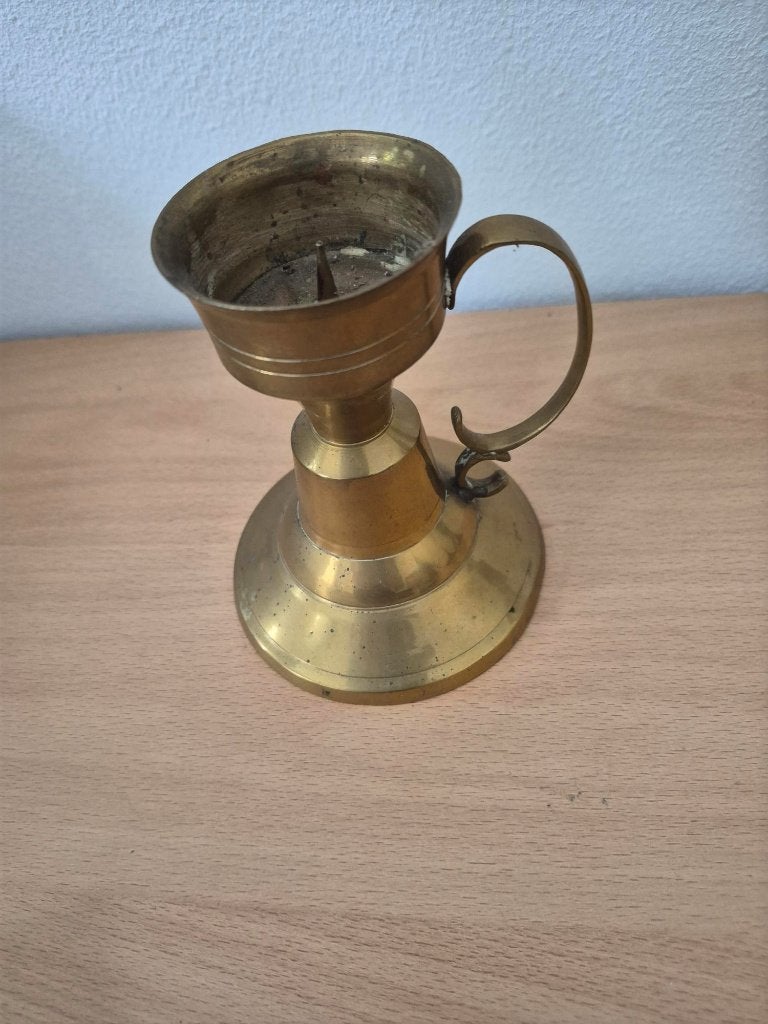 messing - koperen bedkandelaar (blaker), Ophalen, Koper
