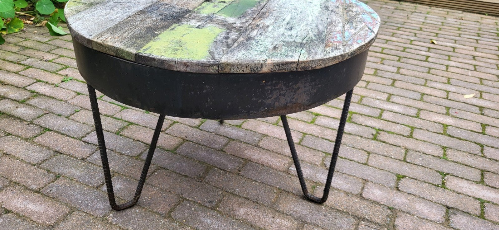sloophout tafeltje, Ophalen