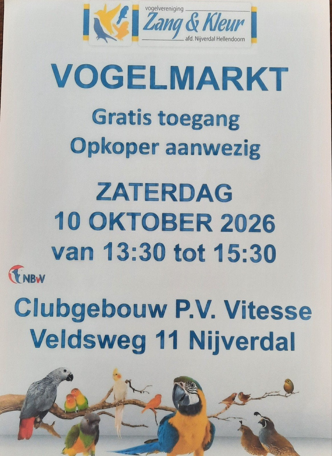 vogelbeurs Nijverdal