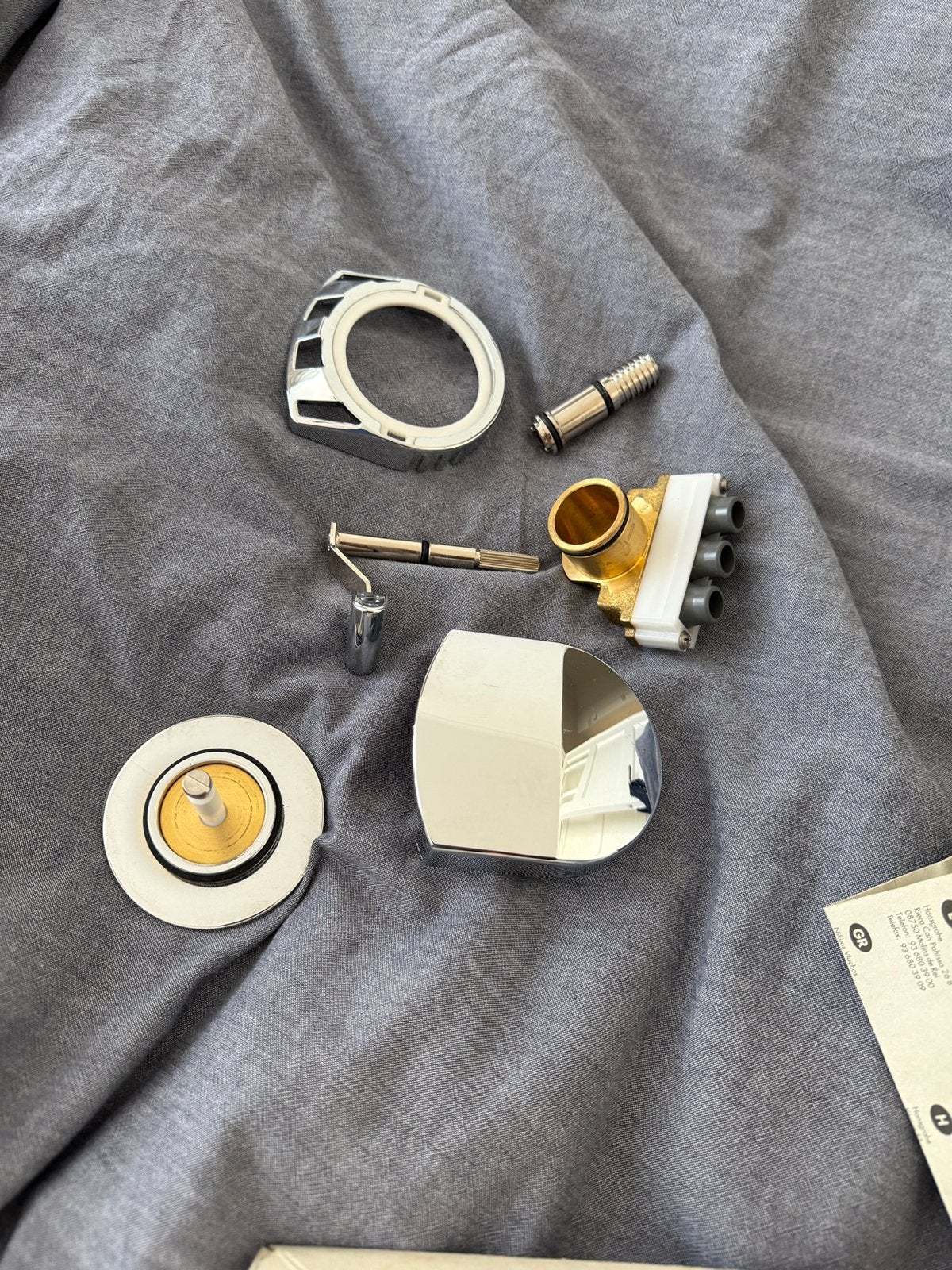 Hansgrohe Exafill afbouwdeel (30707798) en afvoerdeel, Ophalen of Verzenden, Zo goed als nieuw, Bad