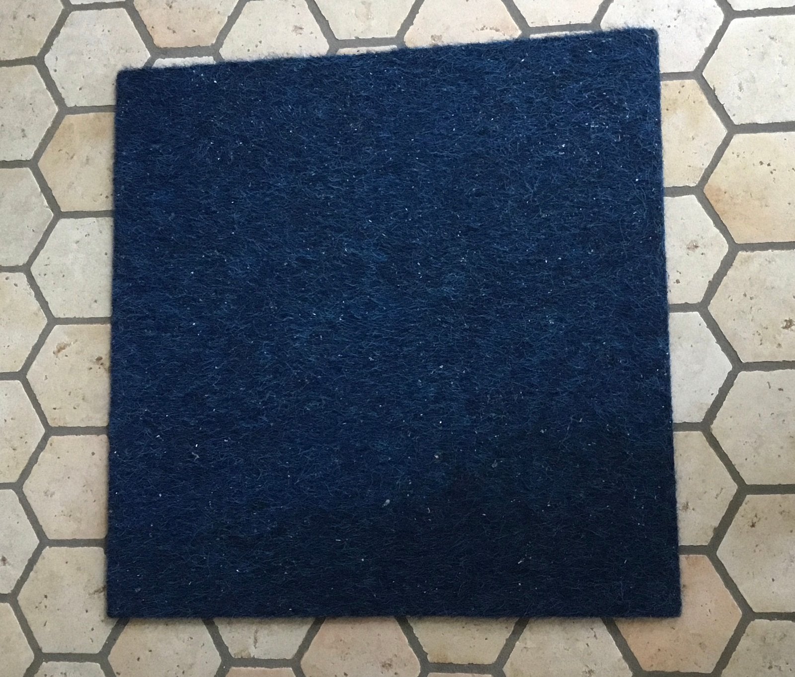 Heuga tapijtegels blauw 50x50 cm., Ophalen of Verzenden, Gebruikt, Blauw, Tapijttegels
