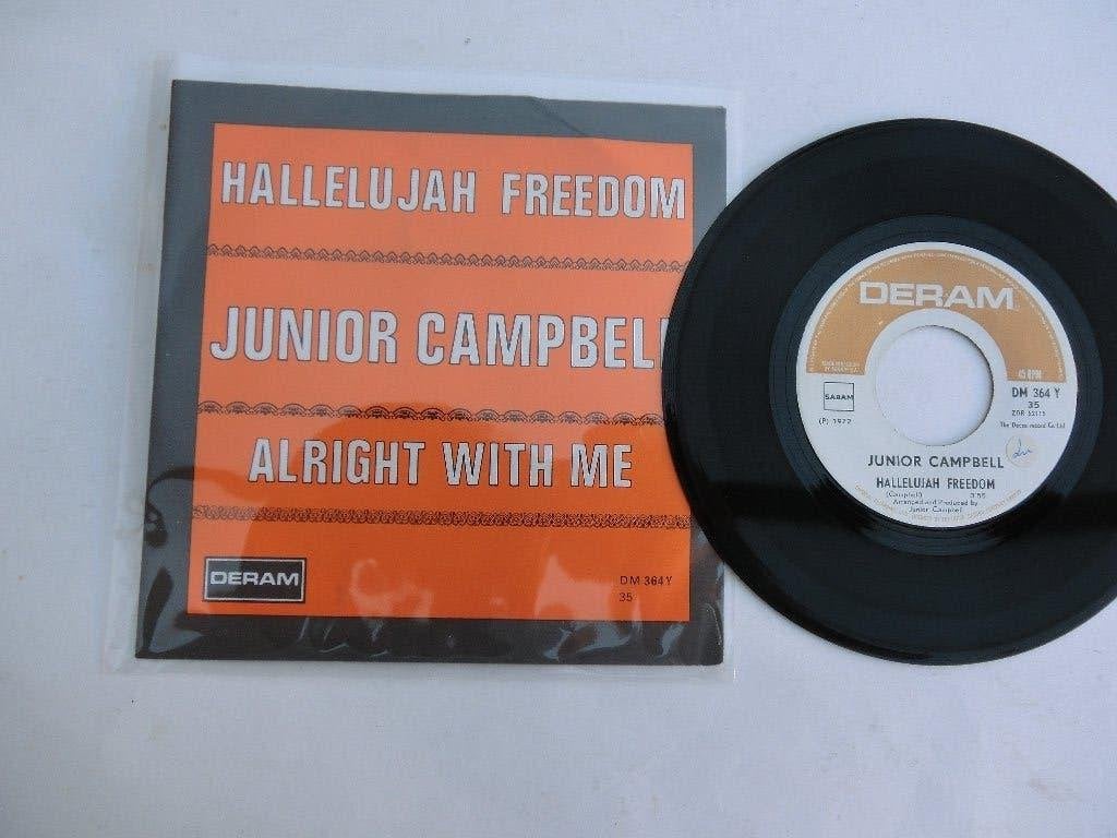Junior Campbel Hallelujah freedom, Cd's en Dvd's, Vinyl Singles, Ophalen of Verzenden, Zo goed als nieuw, 7 inch, Pop