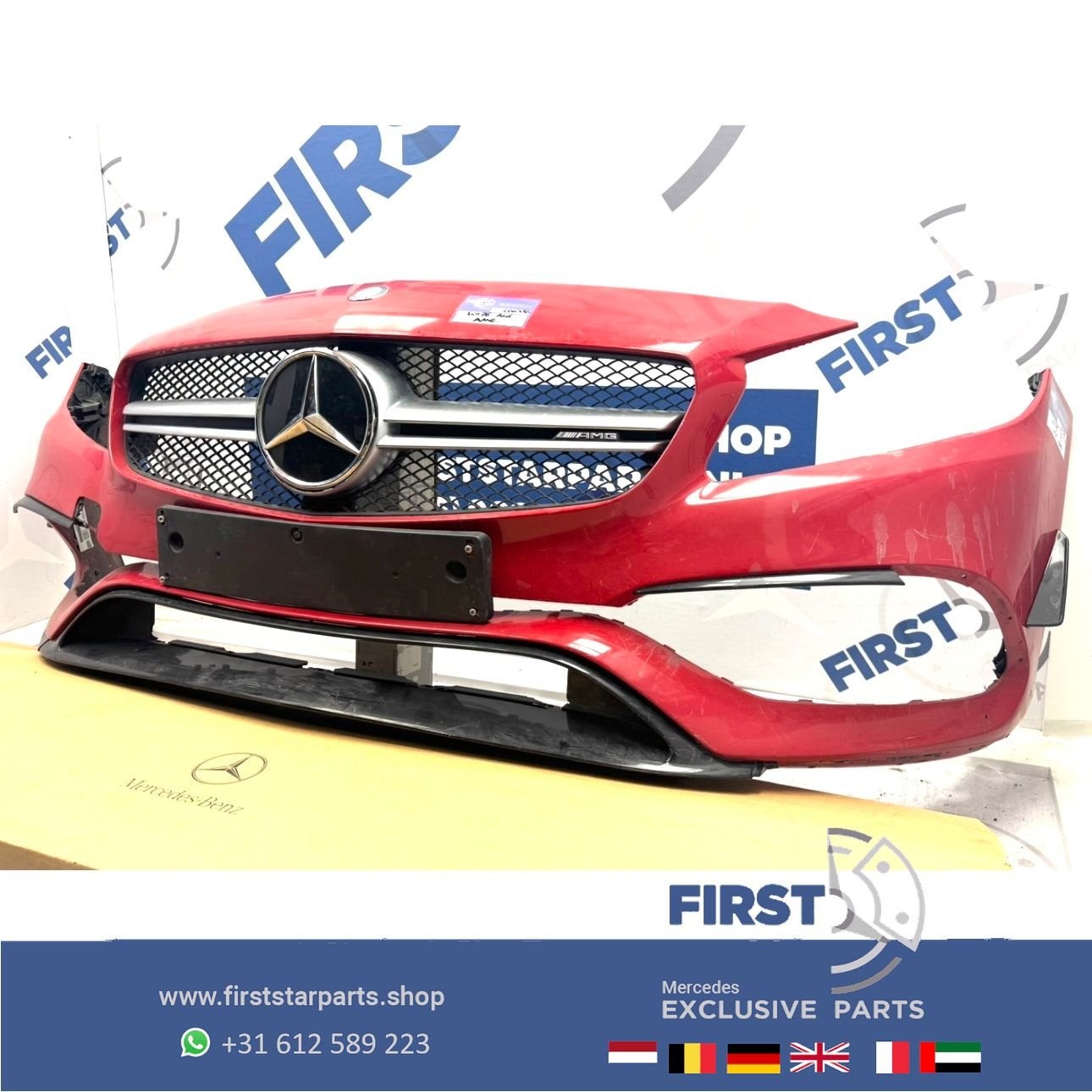 W176 FACELIFT BUMPER A KLASSE 2018 A45 AMG PERFORMANCE VOORB, Gebruikt, -, Voor, Ophalen of Verzenden