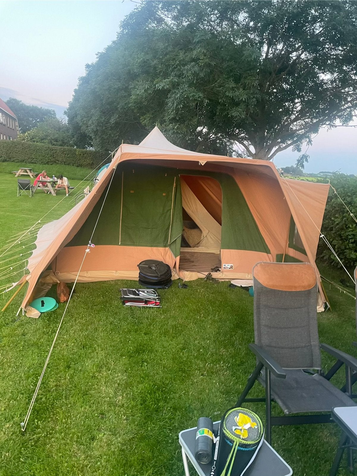 Vrijbuiter tent 6 persoons, Caravans en Kamperen, Tenten, Ophalen, Gebruikt, Tot en met 6