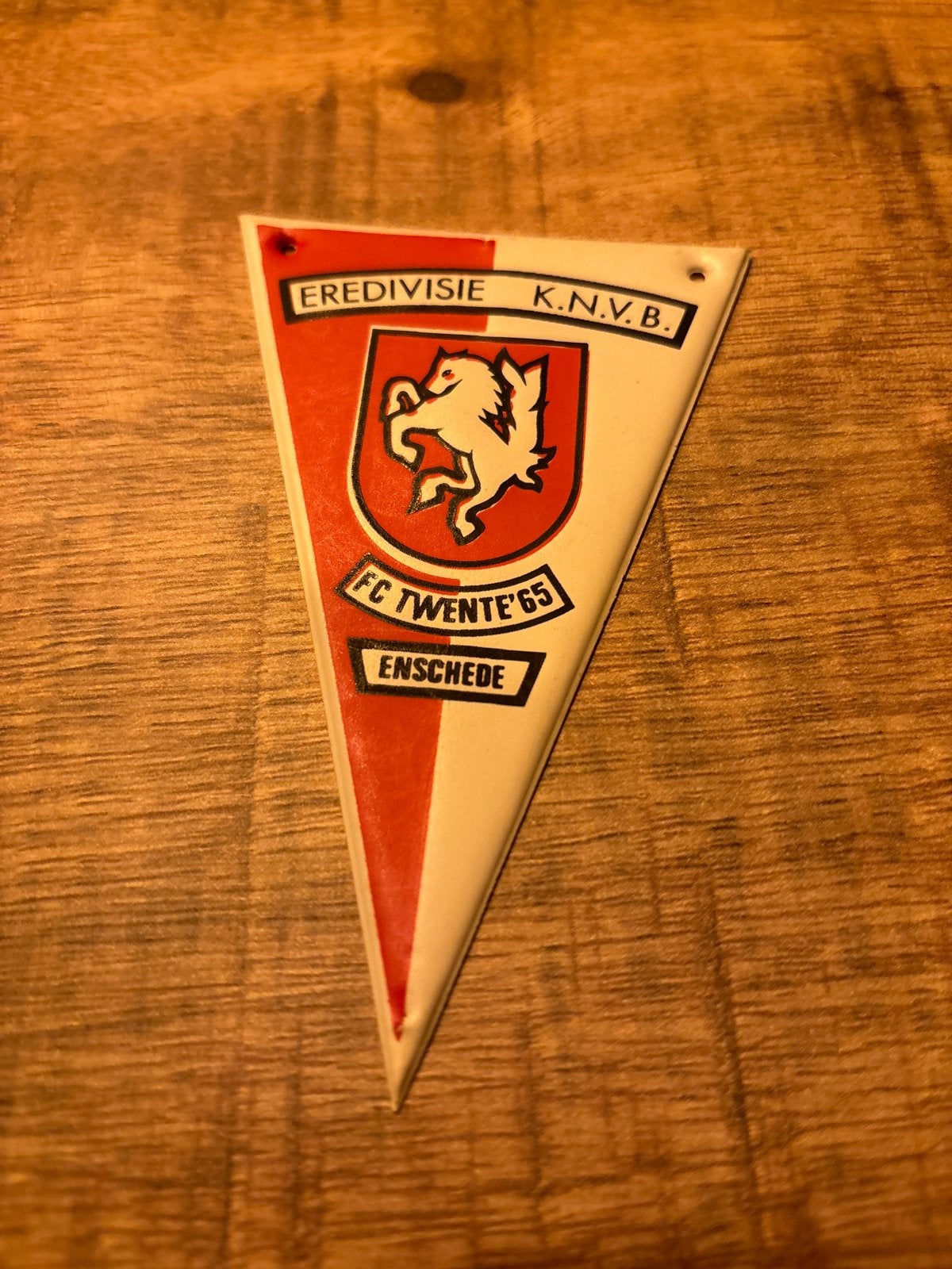 FC Twente '65 Eredivisie KNVB Vaantje, Ophalen of Verzenden, Gebruikt, F.C. Twente, Vaantje of Sjaal