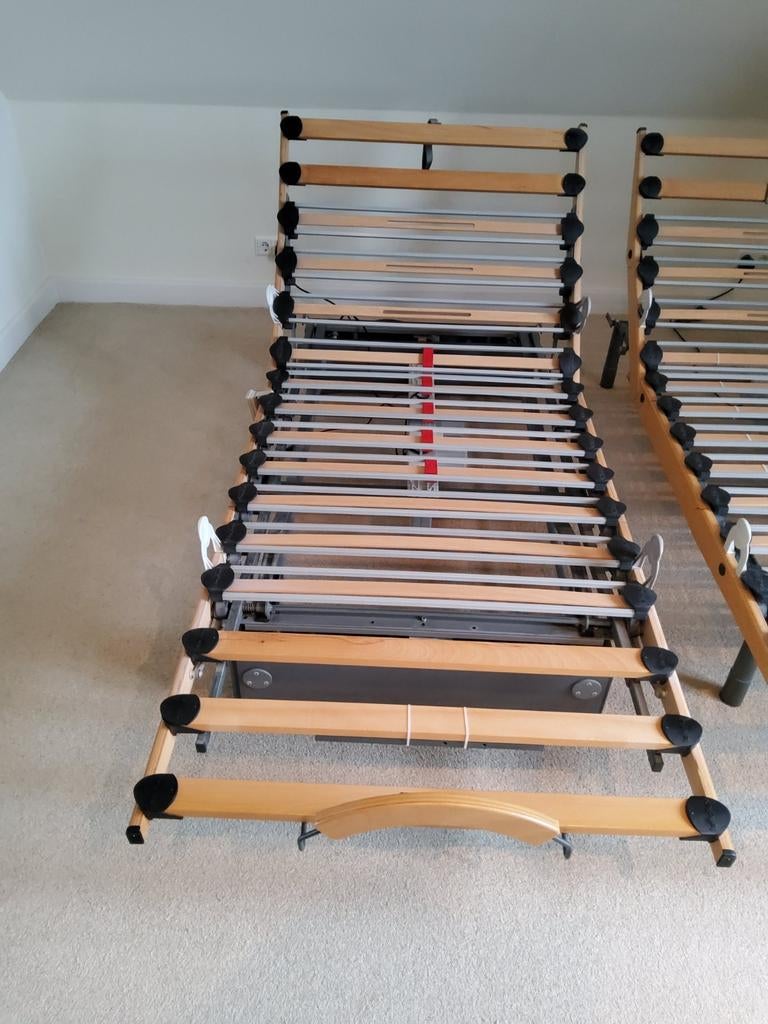 Lange electrische lattenbodem Lattoflex 220x90, Ophalen, 90 cm, Eenpersoons, Bedbodem