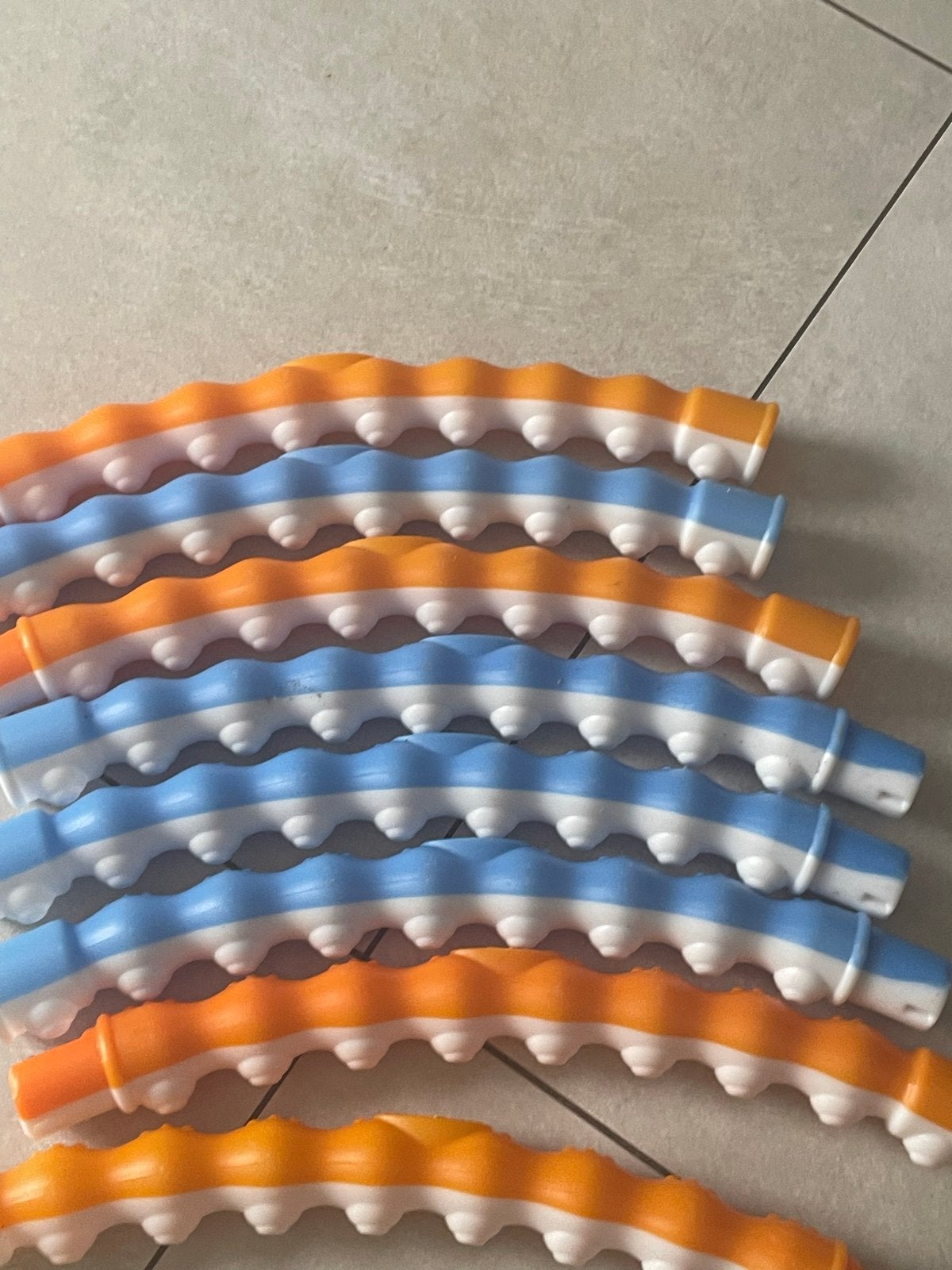 Fitness Hoelahoep met Gewicht - Oranje/Blauw, Ophalen of Verzenden, Met gewicht, Gebruikt, Fitness hoelahoep