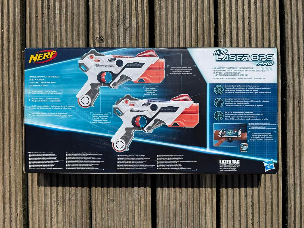 Nerf Laser Ops Pro AlphaPoint 2-pack Laserguns, Ophalen, Zo goed als nieuw, Jongen of Meisje