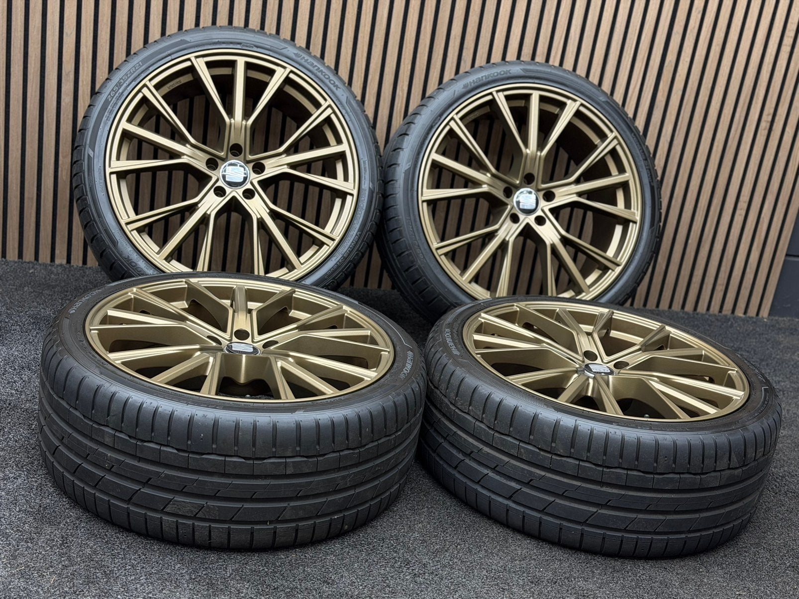 21 inch Avus AF18 - Tarraco Tiguan Kodiaq 5x112 ET30 Hankook, Ophalen, Banden en Velgen, 21 inch, .