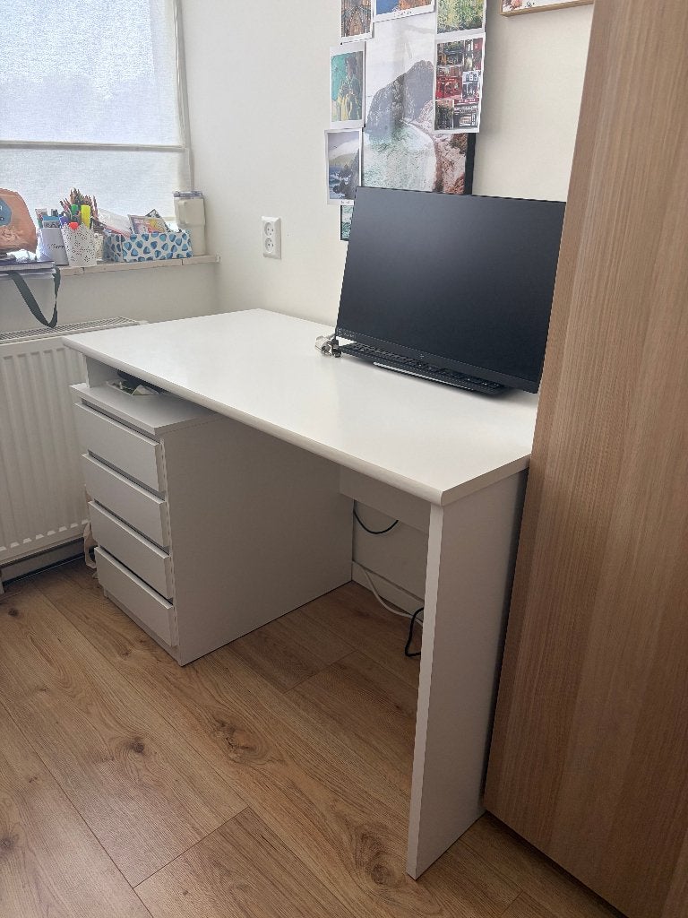 Office tafel/bureau, Ophalen, Hout, Schoolbureau, Zo goed als nieuw