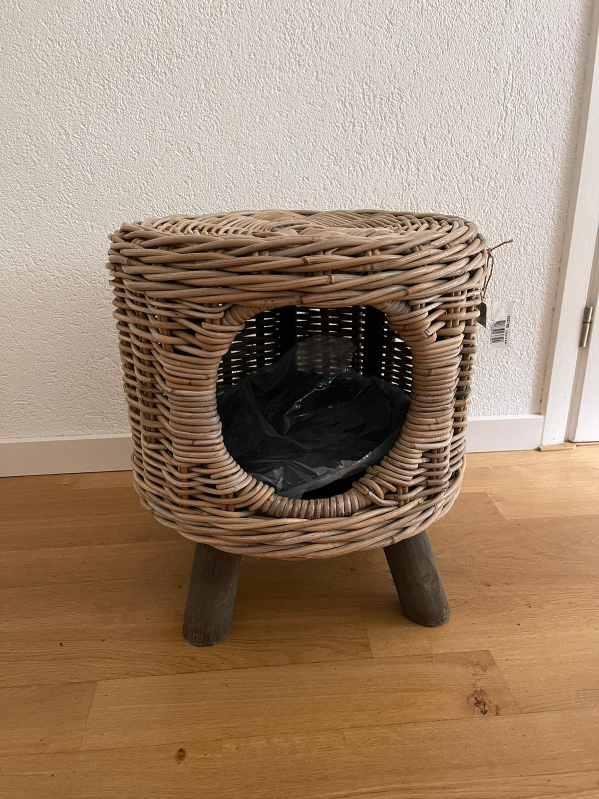 Kattenmand op poten rotan, Dieren en Toebehoren, Kattenmanden, Ophalen of Verzenden, Nieuw, Riet